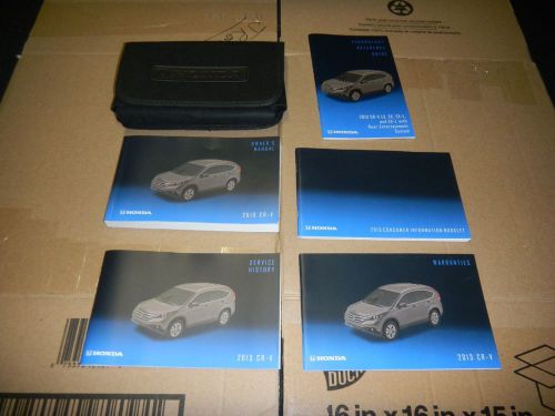 2013 honda cr-v crv owners manual set with case + free shipping