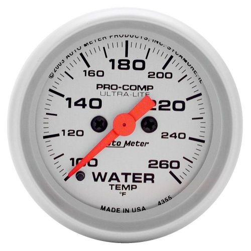 Autometer 4355 ultra-lite electric water temperature gauge