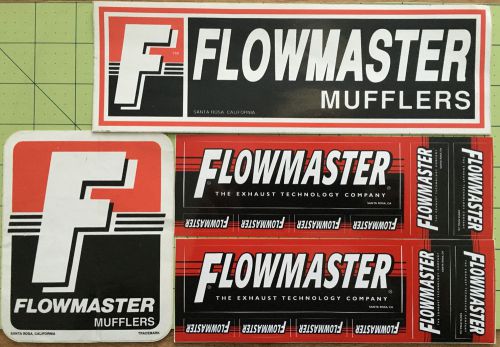 Flowmaster mufflers exhaust lot of 16 genuine vintage decals racing stickers