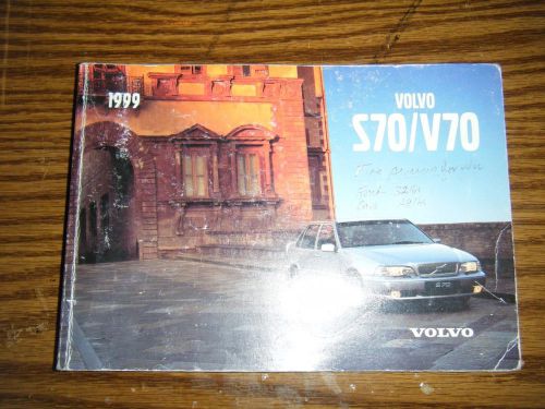1999 volvo s70 / v70 owners manual book