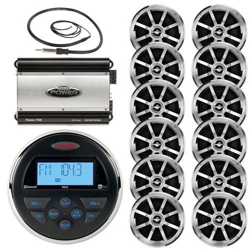 Sell Jensen Marine Bluetooth Gauge Radio,Antenna, 760W Amplifier,6.5