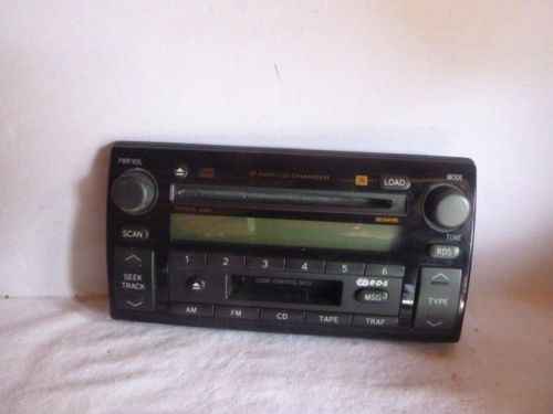 02-04 toyota camry jbl radio 6 cd cassette face a56820 fp41915