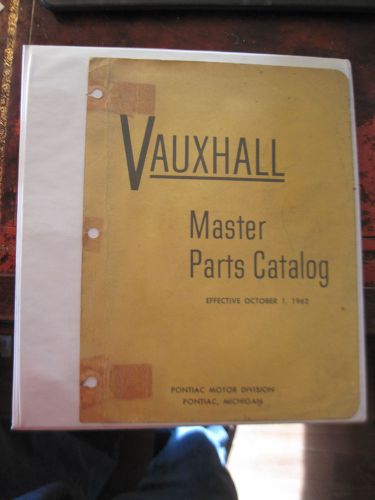 1962 vauxhall victor super master parts catalog
