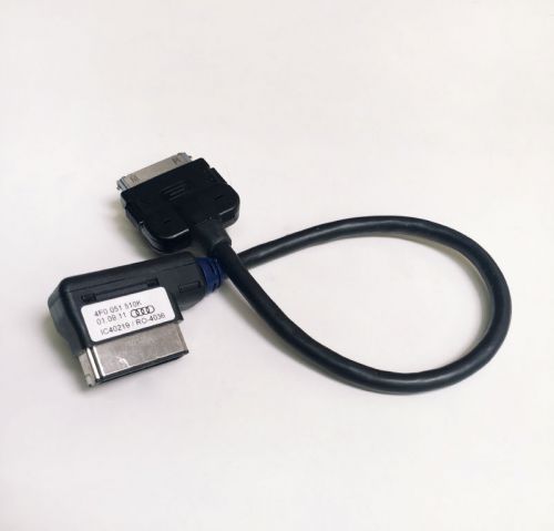 Audi oem music interface ami/mmi iphone/ipod cable 30-pin adapter (4f0051510k)