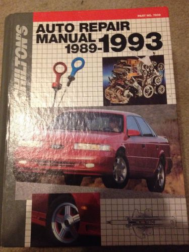 Chilton&#039;s auto repair manual 1989-1993, hardcover #7909
