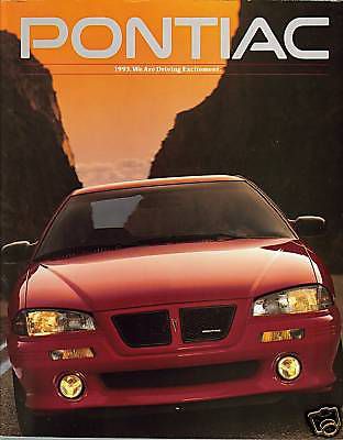 1993 original pontiac dealer brochure magazine book firebird trans am photos old