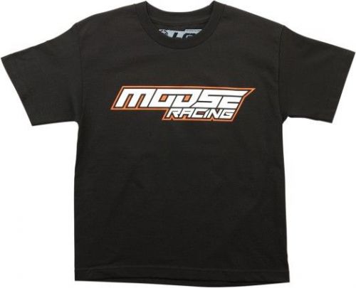 Moose racing velocity 2017 youth short sleeve t-shirt black/white/orange
