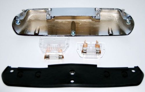 Classic mini license plate cover with gasket, lenses &amp; bulbs, mk3, #13h6900c