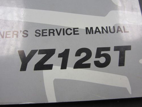 Yamaha oem owners service shop manual for yz125t models 1995 p/n lit-11626-05-72