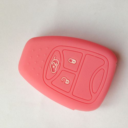 Pink fob skin key cover silicone key jacket holder protector thanksgiving day