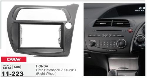 Carav 11-223 2din car radio dash kit panel for honda civic hatchback 2006-11 rw