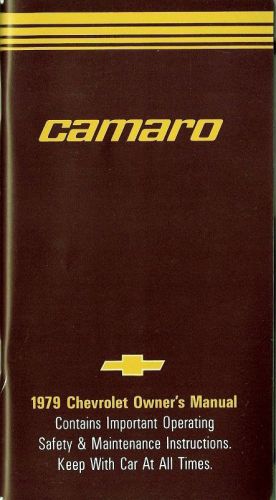 1979 79 camaro rs z28 factory owners manual owner&#039;s