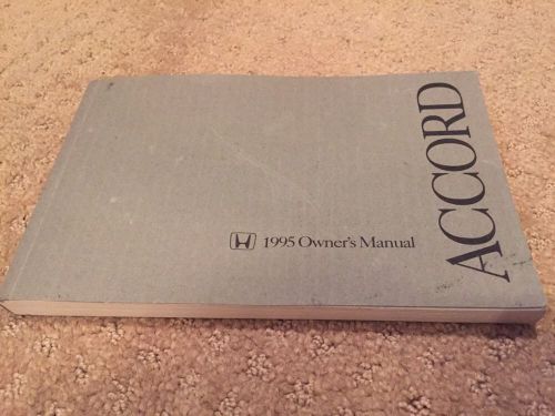95 1995 honda accord owners owner&#039;s manual book oem