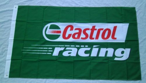 Castrol racing flag 3' x 5'  indoor / outdoor man cave nascasr drag racing flag