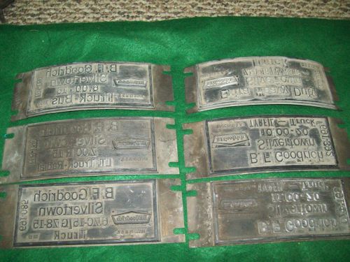 8/27 bf goodrich silvertown truck tire printing plates