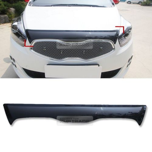 Glossy black front grille hood guard bug shield for kia 2013 - 2016 rondo carens