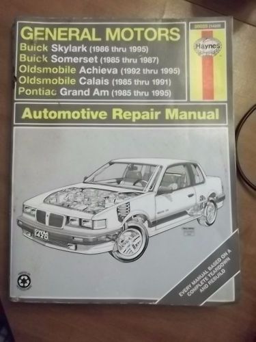 Haynes repair manual general motors 1985 to 1995 buick pontiac oldsmobile