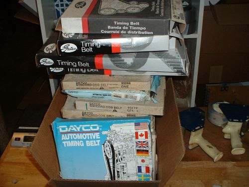Lot of 25 timing belts, dayco and gates, new