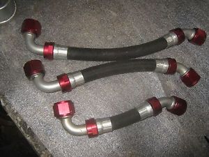 Set of dry sump oil pump lines drag racing chevy ford dodge engine motor etc