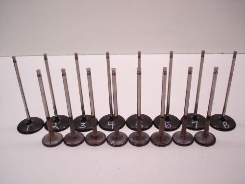 Full set nascar xceldyne titanium valves 2.200" x 6.075" 6mm 1.615" x 5.820" 7mm