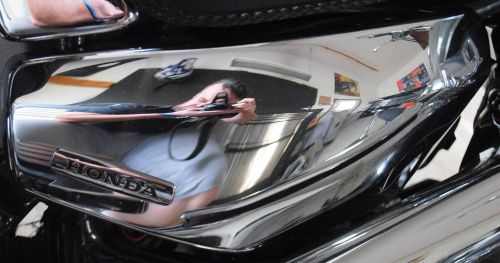Honda oem chrome side cover set left and right euc vtx1300r vtx1300s vt1300t