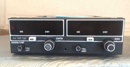 King radio kx 155 28v nav/comm transceiver w/ glideslope &amp; mod p/n 069-1024-01r
