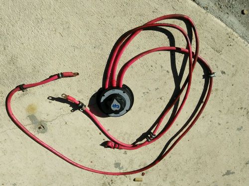 Marine boat dual battery switch with cables made in usa