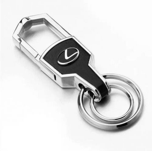 Car logos fashion titanium key chain ring keyfob metal keyrings for lexus