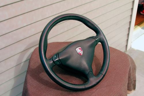 98-04 porsche boxster 3 spoke steering wheel w/ airbag tiptronic