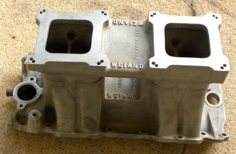 Sell Weiand HiRam Tunnel Ram Intake Manifold 1985 BBC Fits Rect Port