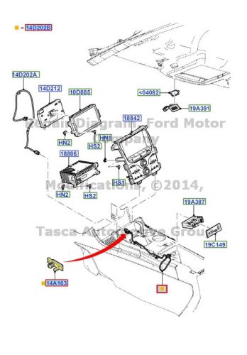 NEW OEM USB CABLE ASSEMBLY ORGINAL FIT FORD EDGE LINCOLN MKX #BT4Z-14D202-B, US $28.36, image 1