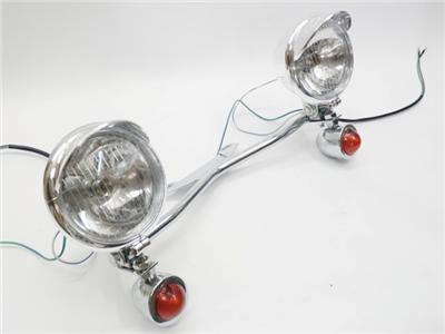 Turn signal spot lights bar driving lamp for harley suzuki honda kawasaki vulcan