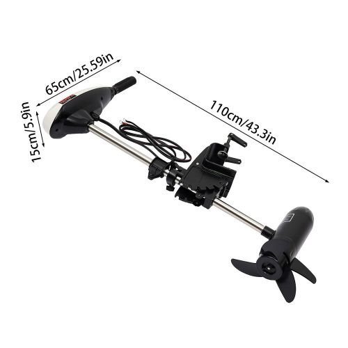 65LB Thrust Electric Outboard Trolling Motor Fishing Boat Engine Brush Motor 12V, US $172.00, image 7