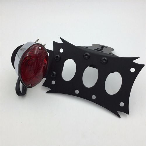 Black License Bracket CD Oval shape Tail Light For Harley Touring Bobber Chopper, US $24.83, image 3