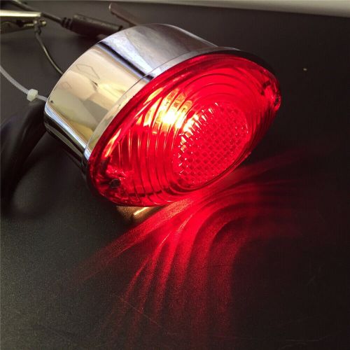 Black License Bracket CD Oval shape Tail Light For Harley Touring Bobber Chopper, US $24.83, image 6