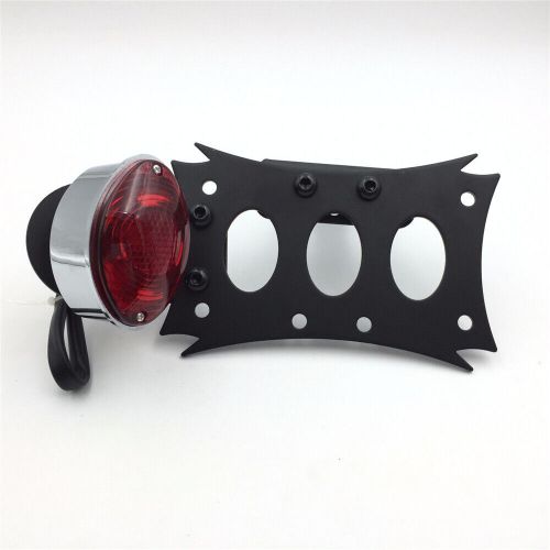 Black License Bracket CD Oval shape Tail Light For Harley Touring Bobber Chopper, US $24.83, image 7