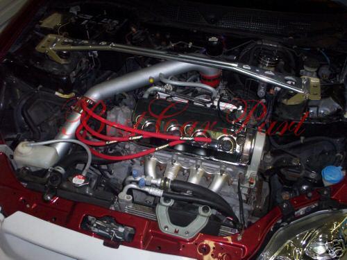 Bcp red 96-00 civic cx dx lx 1.6l cold air intake racing system + filter