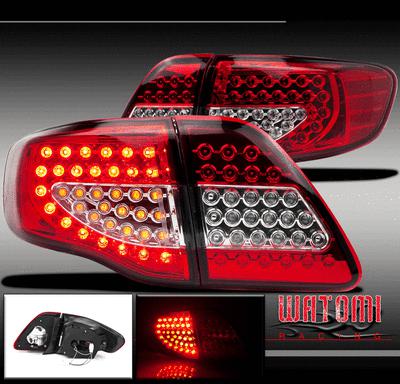 2009 2010 TOYOTA COROLLA LED SIGNAL ALTEZZA TAIL BRAKE LIGHT LAMP RED CLEAR, US $141.99, image 1