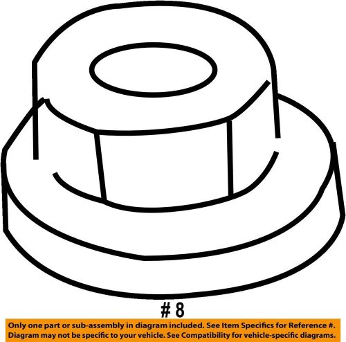 Ford oem 08-11 focus 2.0l-l4 battery-reinforcement nut w700069s437
