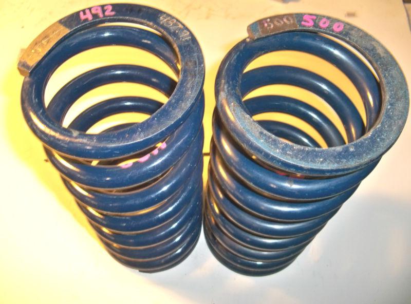 2 hypercoil rear coil springs 492, 500  5"x13" variable height nice fresh nascar
