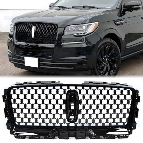 For 2022 2023 2024 Lincoln Navigator Front Upper Grille Gloss Black NL7Z-8200-PC, US $479.00, image 16