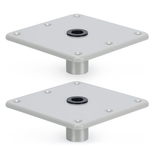7"x7" boat seat base with 3/4" pin post socket for universal boat seat pedestal