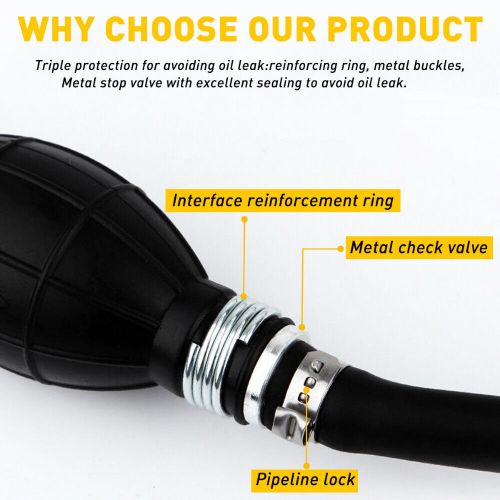 5/16" Marine Outboard Boat Motor Fuel Gas Hose Line Assembly With Primer Bulb US, US $20.99, image 2