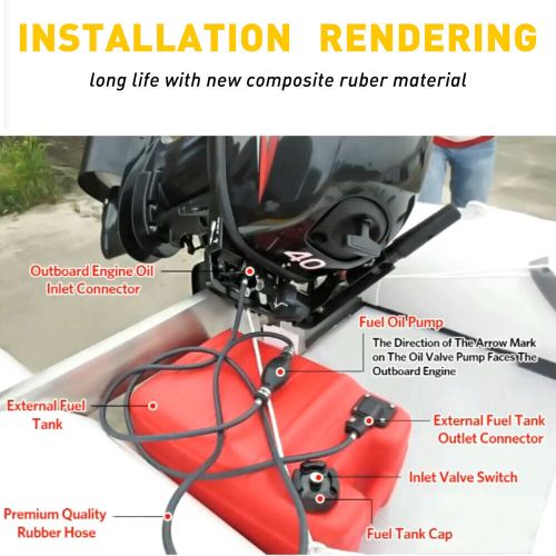 5/16" Marine Outboard Boat Motor Fuel Gas Hose Line Assembly With Primer Bulb US, US $20.99, image 6