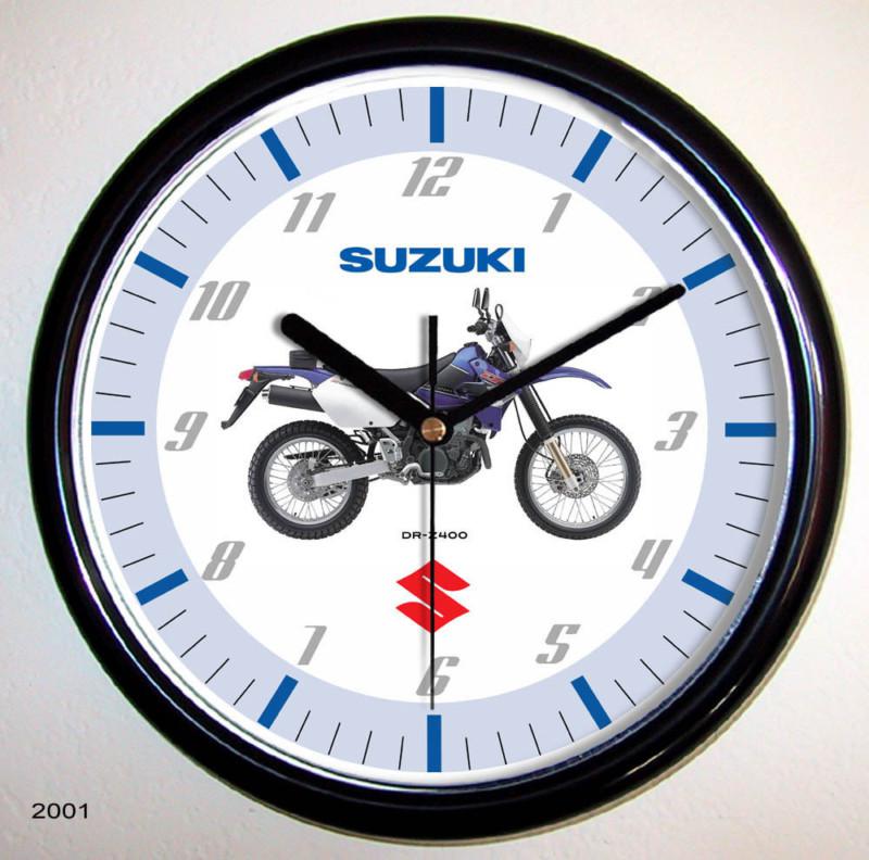 Suzuki dr-z400 motorcycle wall clock 2001 2005 2009 drz400s drz400