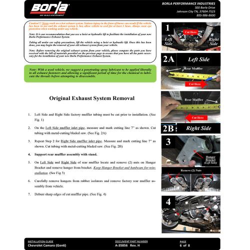 Borla 11925CFBA ATAK Axle Back Exhaust for 2016-2022 Chevrolet Camaro SS 6.2L V8, US $2,273.85, image 5