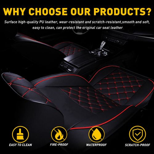 For Chevy Silverado GMC Sierra 1500 2500 Leather Car Seat Cover 5 Seat Front EOR, US $129.99, image 9