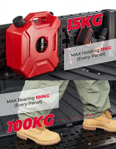 Bed Tailgate Storage Molle Panel Cargo Tailgate for Defender Ranger 2016-2024, US $69.99, image 9