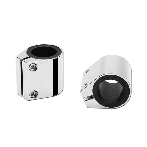 2x fit yamaha banshee 350 1987-2006 billet aluminum 1" exhaust clamps connectors