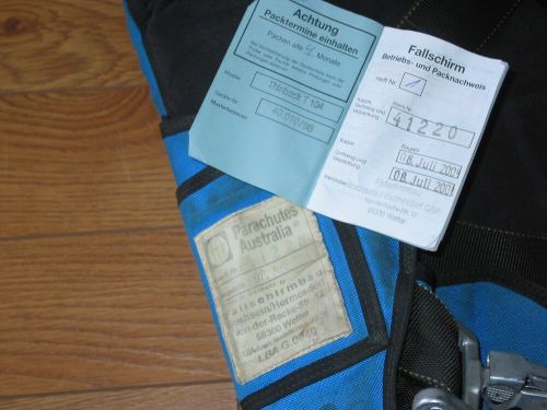 PARACHUTE !!! PA THINBACK T-104 BACK TYPE EMERGENCY RESERVE RESCUE PILOT CHUTE, US $595.00, image 7